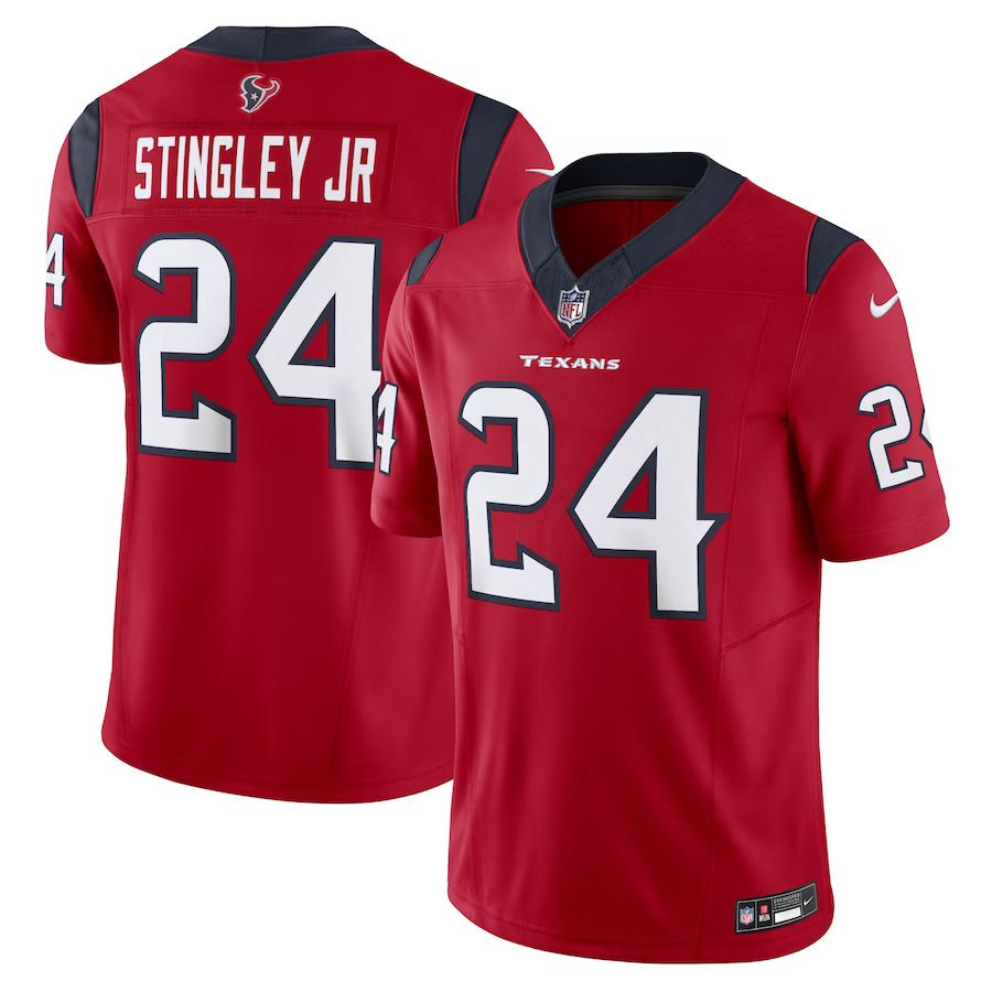Men Houston Texans 24 Derek Stingley Jr. Nike Red Vapor F.U.S.E. Limited NFL Jersey